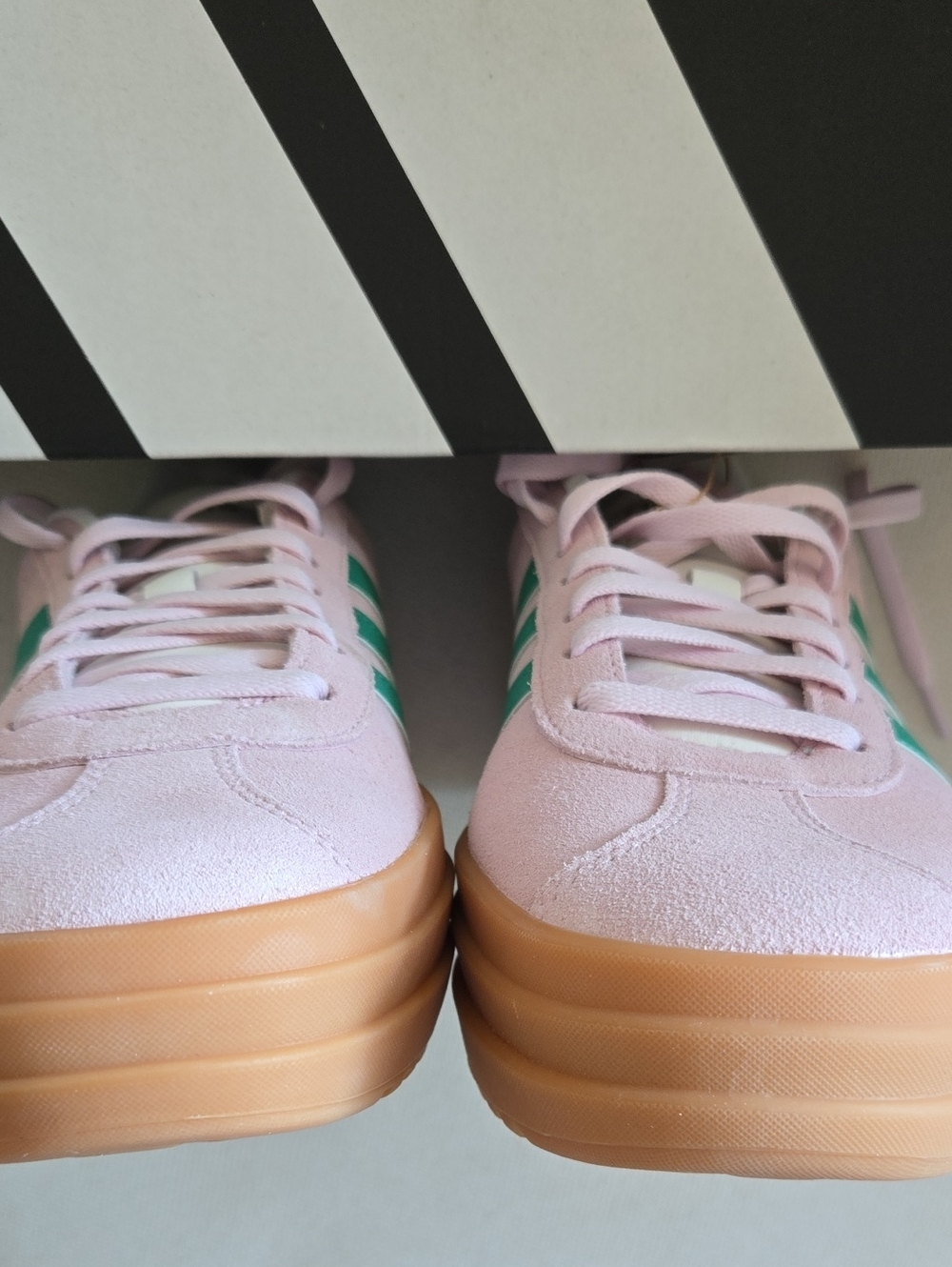 Adidas VL Court Bold Pink Green Platform Sneakers Women's 8.5 NWT - Picture 13 of 16